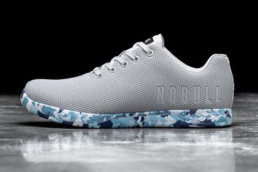 Nobull Superfabric Arctic Men's Trainers Grey Blue | Australia (VW8930)